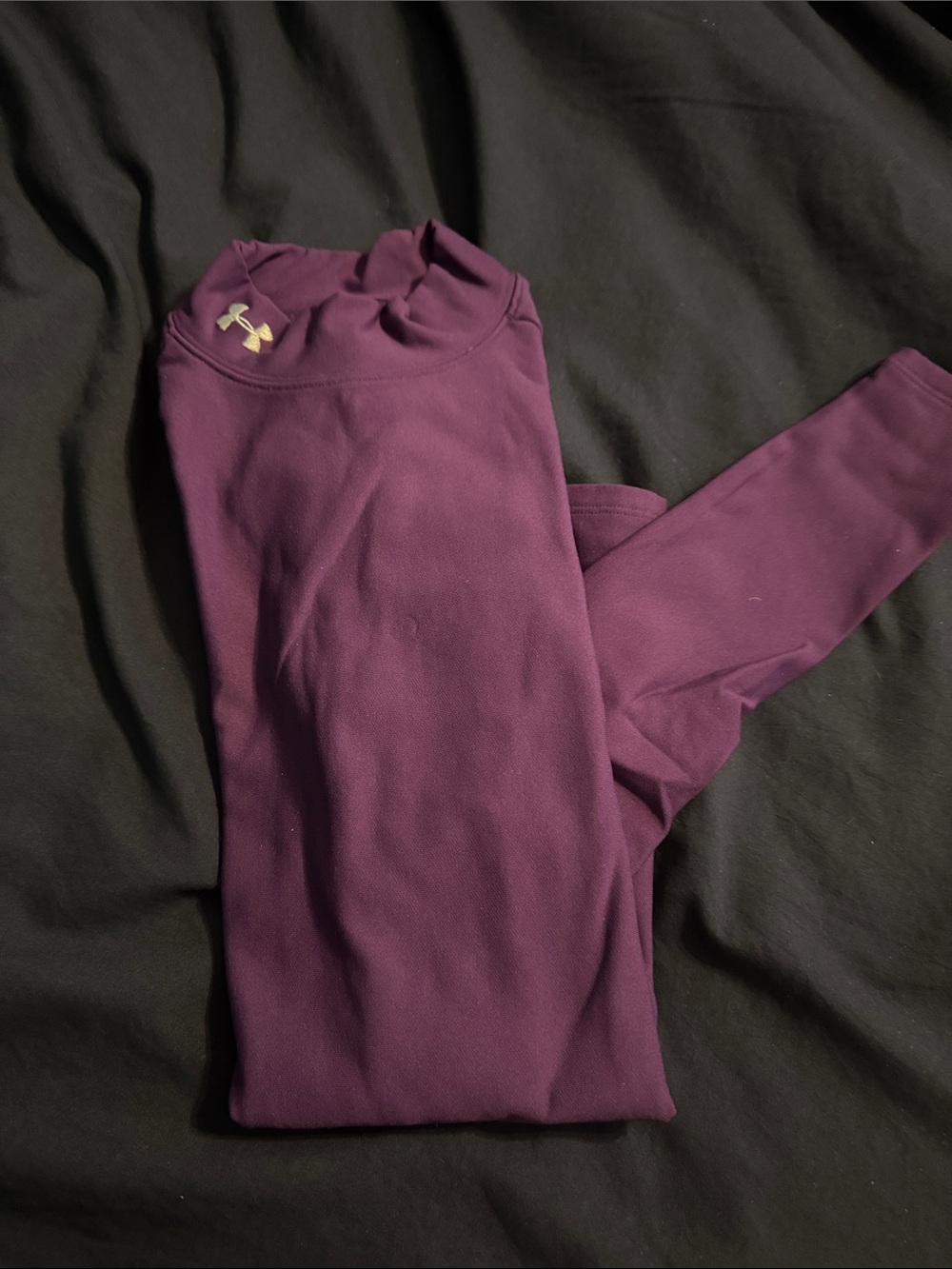 Purple Under Armour Mock Neck
